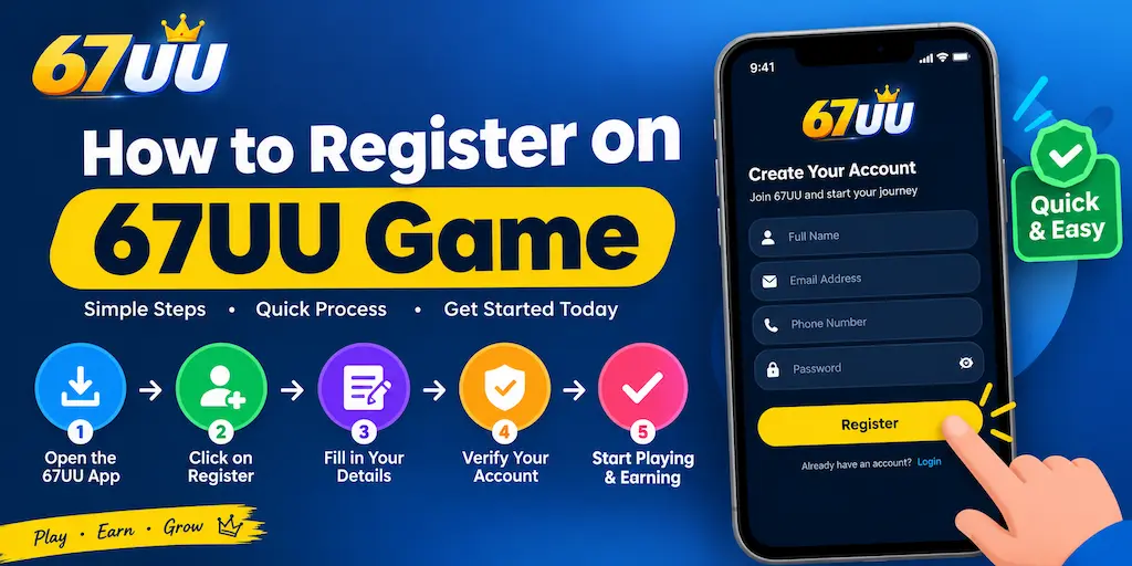 How to Register on 67UU Game